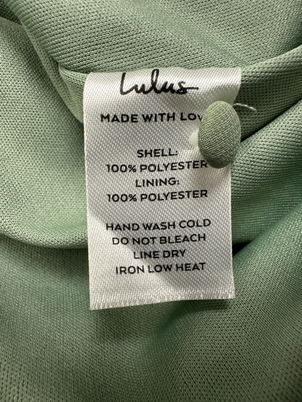 Lulus Classic Elegance Sage Chiffon Sleeveless Mock Neck Maxi Dress Small - Picture 14 of 15